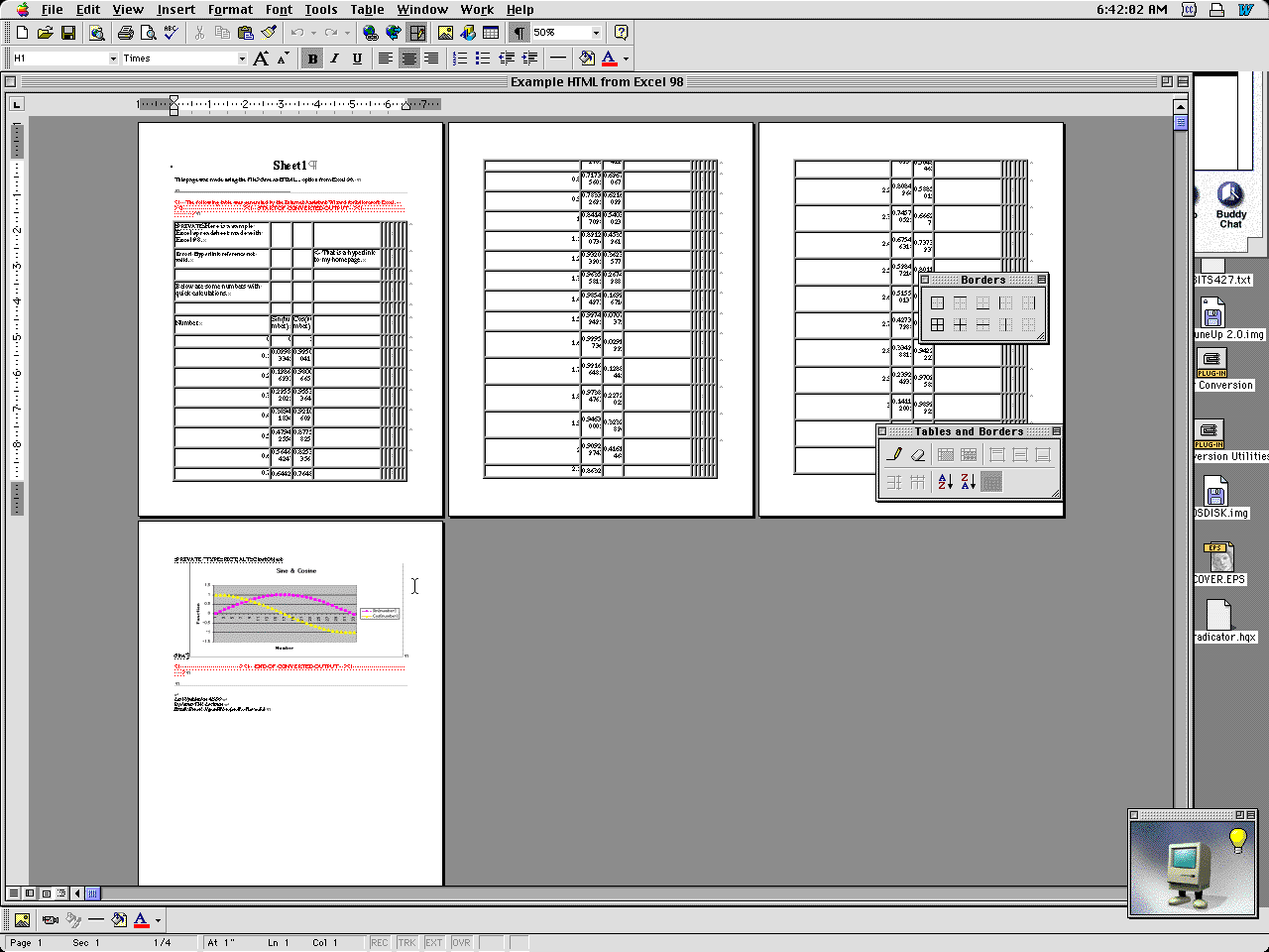 Word 98 Macintosh Edition Document Editing (1998)